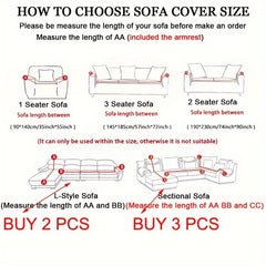 1pc Sofa Slipcover Universal Pet Friendly Non Slip Couch Cover Machine Washable