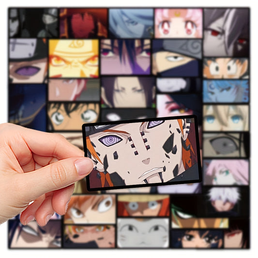 40pcs Anime Character Eyes Graffiti Stickers Waterproof DIY Decor