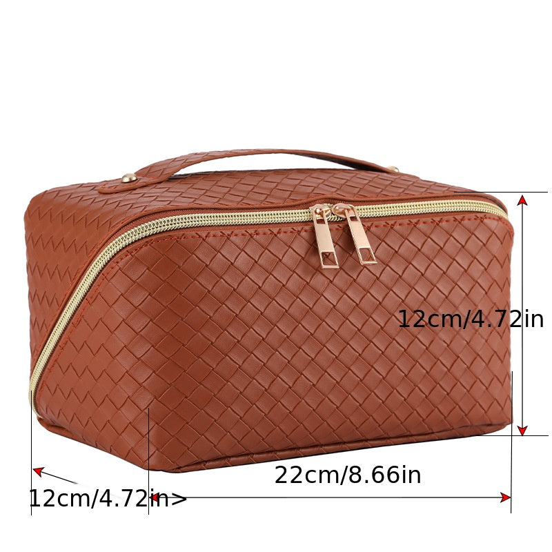 Large Capacity Travel Cosmetic Bag Waterproof Toiletry Bags with Divider