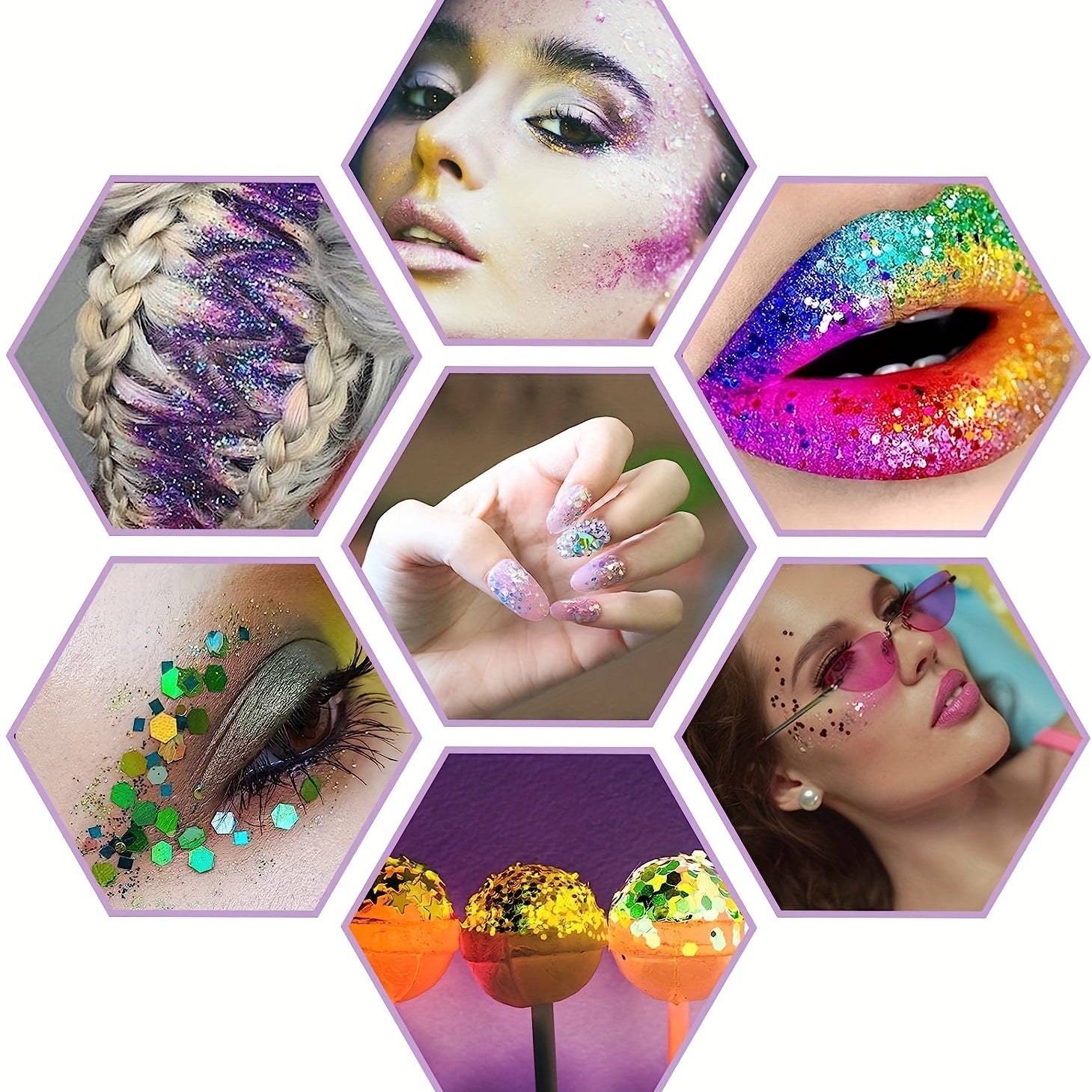 Golden & Green Powder Glitter for Sparkling Makeup