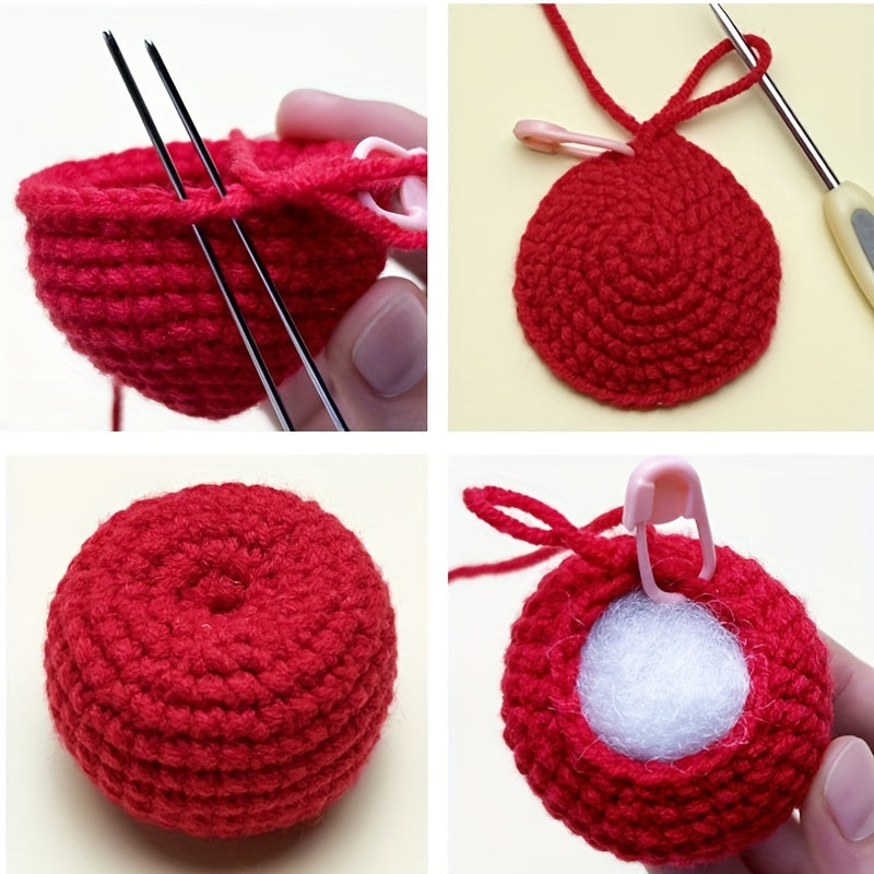 Beginner Crochet Yarn Set with English Manual -  Crochet Material Package