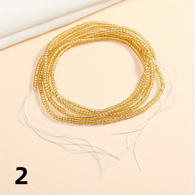 Boho Waist Beads For Women Elastic Body Chains Bikini Jewelry Beach Waist Chain