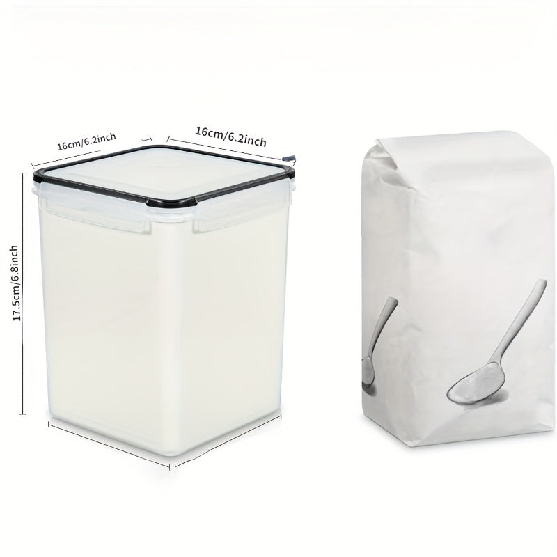 2 Large Capacity Food Storage Containers 5 2L 176oz Plastic Airtight