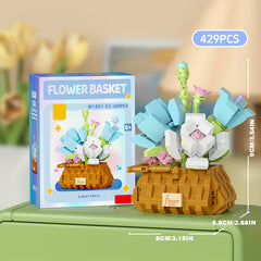 Eternal Blossom Desktop Decor ABS Building Blocks Floral Arrangement