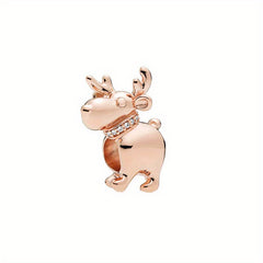 PAN Rose Golden Artificial Diamond Beaded Cartoon Sheep Rabbit Camera Flower DIY