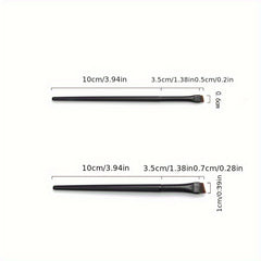 2pcs Angled Eyebrow & Eyeliner Brushes Set Slanted Eye Brow Tinting