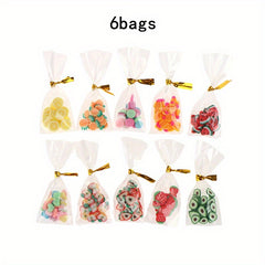 Dollhouse Mini Candy Snack Set Decor Accessories Scene Model Micro Props Gift
