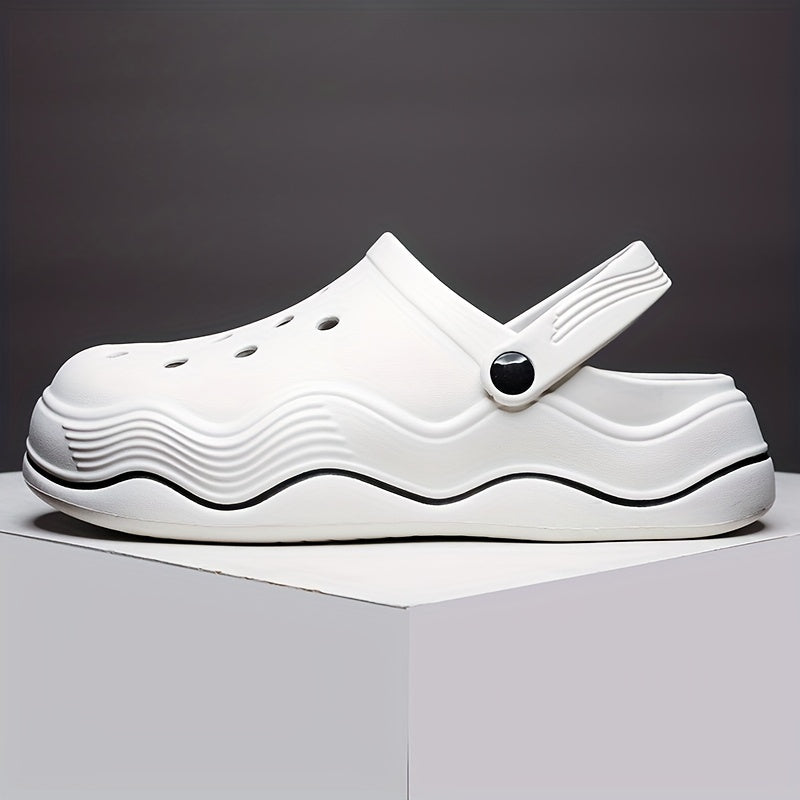 Men's Lightweight Comfy Cloud Clogs Hollow Out Garden Shoes
