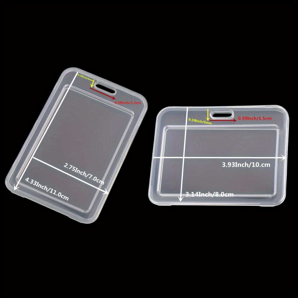 10pcs Transparent Card Covers for Students' Cards