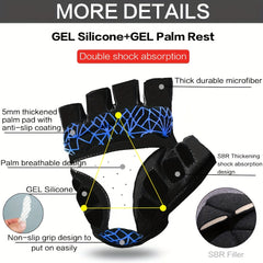 Men's Outdoor Non-slip Touch Screen Gloves for Running Cycling Driving