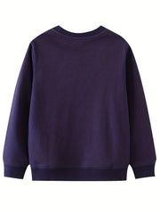 Kid's Dino Pattern Sweatshirt Crew Neck Long Sleeve Top
