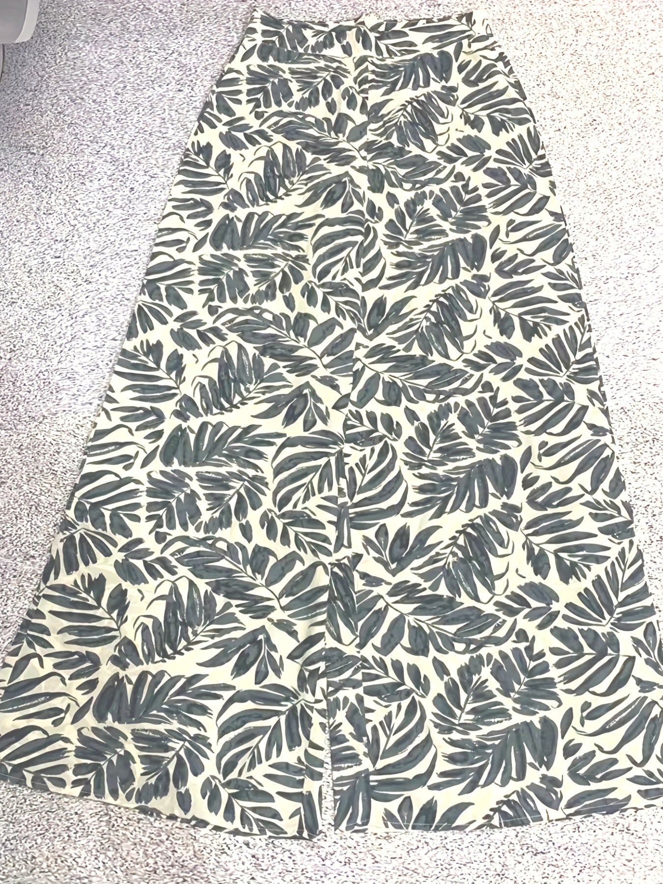 Floral Wide Leg Pants High Waist Casual Wear