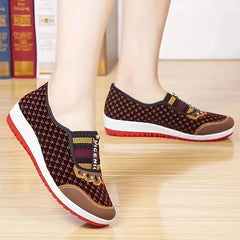 Floral Pattern Slip-On Canvas Shoes for Women