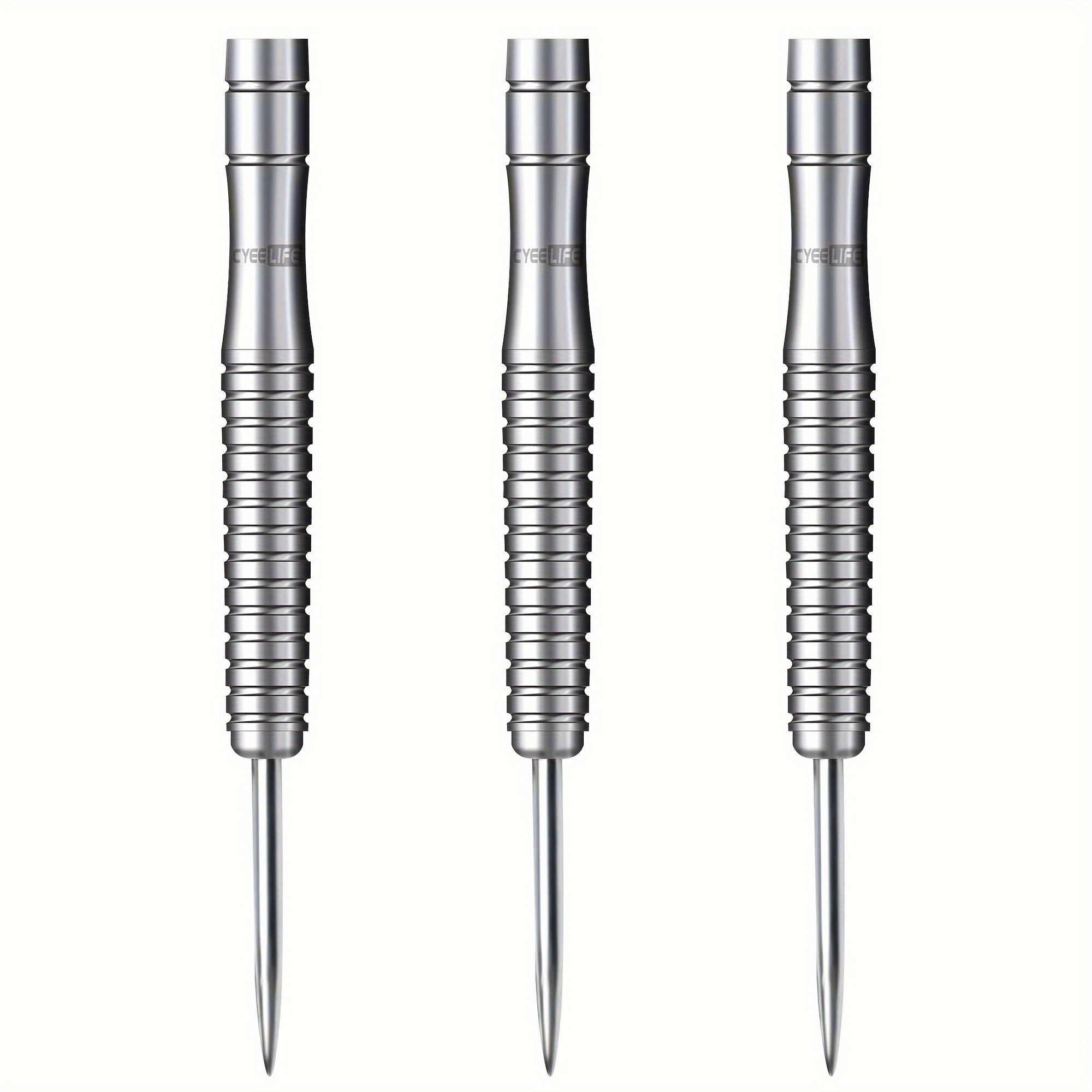 CyeeLife 22 23g Tungsten Steel Dart Barrels 90 Silver