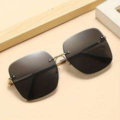 Ombre Lens Sunglasses Polarized Thin Metal Temple Eyewear