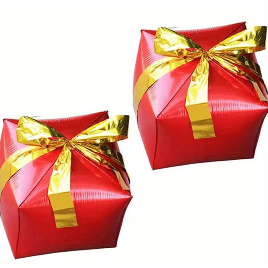 2pcs 22 inch Christmas Gift Boxes Balloon Party Decoration