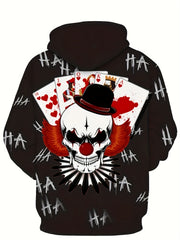 Y2K Joker Skull Hoodie for Men