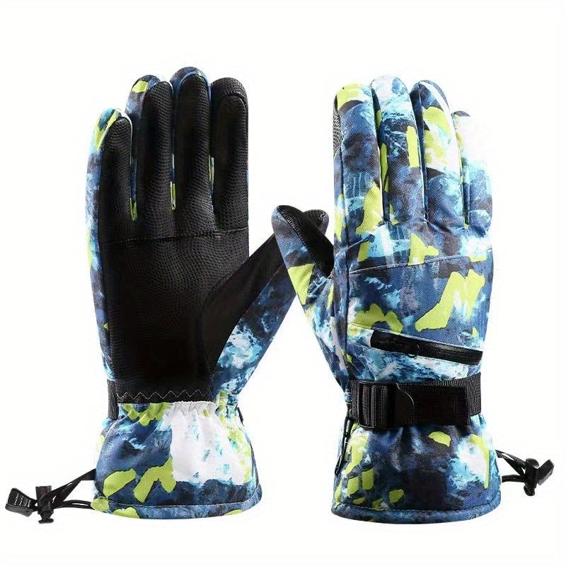 Waterproof Touch Screen Non slip Plus Velvet Windproof Warm Gloves