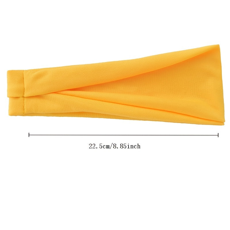 Solid Wide Headband for Women No Slip Hair Wrap Yoga Running Workout Hairband