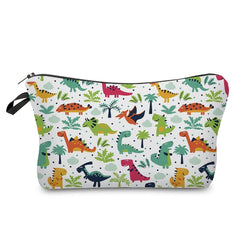 Dinosaur Pattern Zipper Storage Bag Cosmetic Makeup Pouch