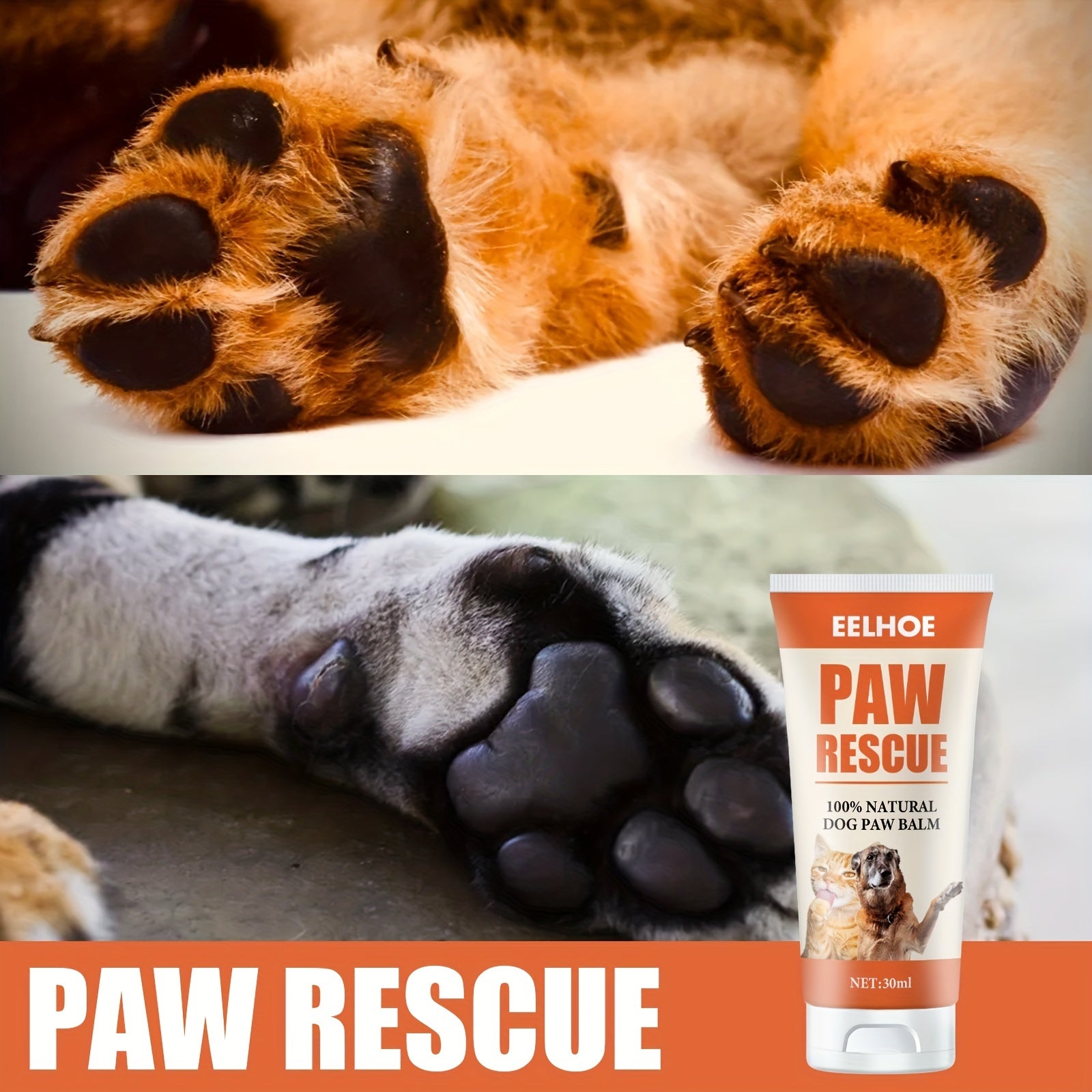 Pet Paw Balm - Soothing Moisturizing Paw Cream for Grooming and Care