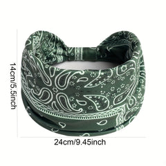 Boho Style Elastic Wide Hair Band Knot Turban Headband