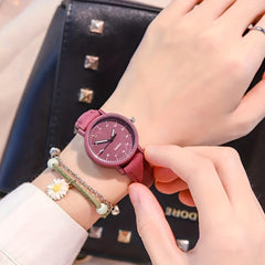Kids Quartz Watch Colorful Pointer Round Wrist Watch