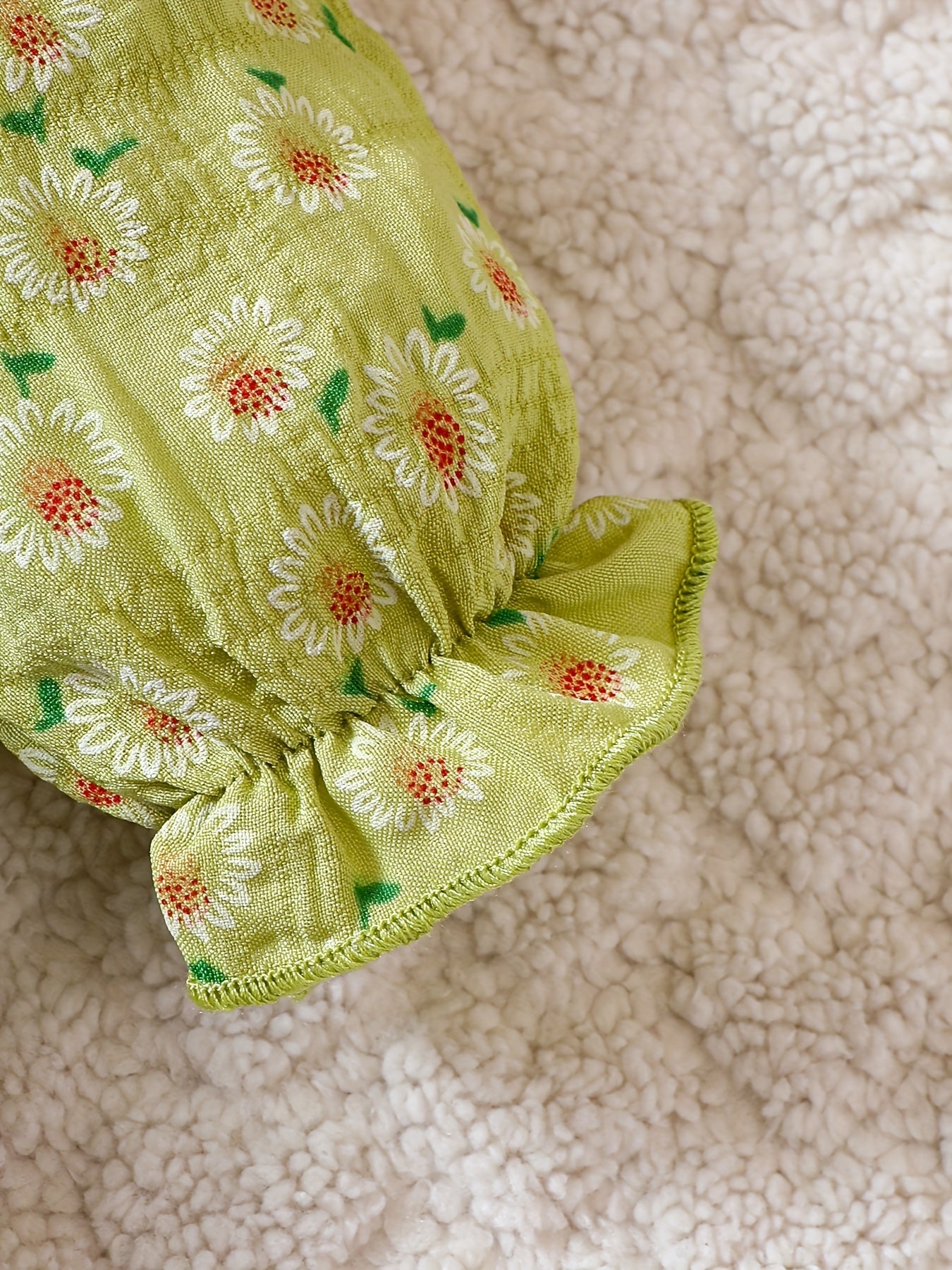 Infant Girl Daisy Print Dress Headband Set