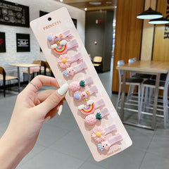 Cartoon Animal Fruit Hair Clips For Baby Girls