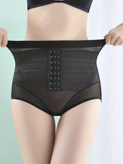 Mesh Stitching Shaping Panties Tummy Control Compression Panties