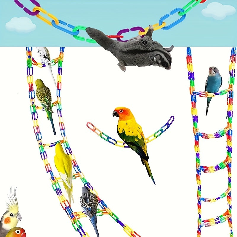 100pcs Bird Plastic C Clips Hooks C Links Chain For Rat Parrot Toy