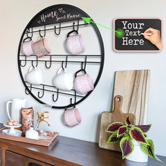 Wall Mounted Coffee Cup Hook Household Drain Cup Holder