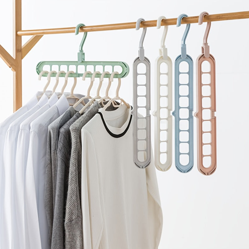 9 Hole Hanging Hanger Organizer for Clothing Stores