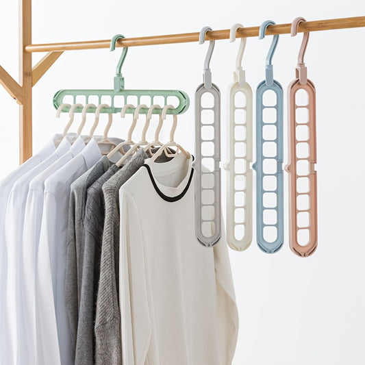 9 Hole Hanging Hanger Organizer for Clothing Stores