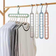 9 Hole Hanging Hanger Organizer for Clothing Stores