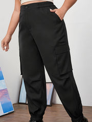  Cargo Jogger Trousers High Rise