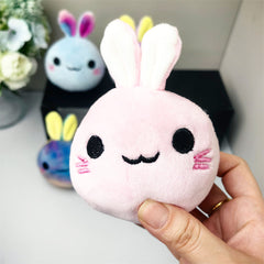 4pcs Mini Bunny Plush Toys Soft Polyester Long Ear Rabbit Plushies