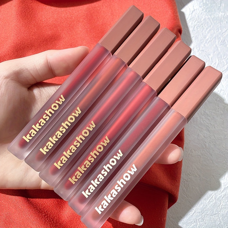 Pink Satin Lip Glaze Velvet Matte Brightening Lipstick