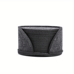 10pcs Waterproof Felt Coasters for Coffee Cups, Desktop Protection
