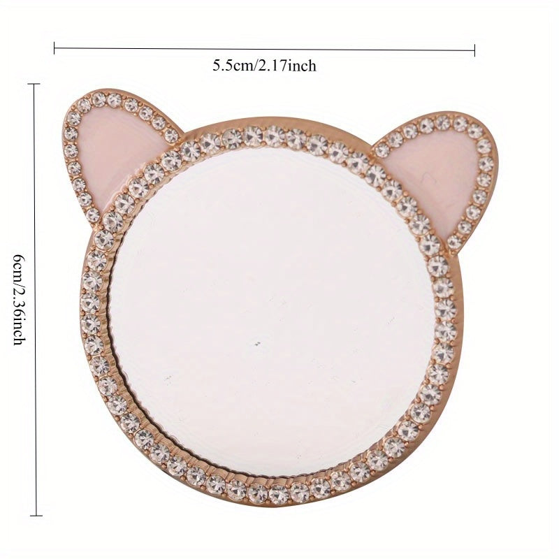 1:12 Makeup Mirror with Pearl Trimmed Frame for OB11 Dollhouse