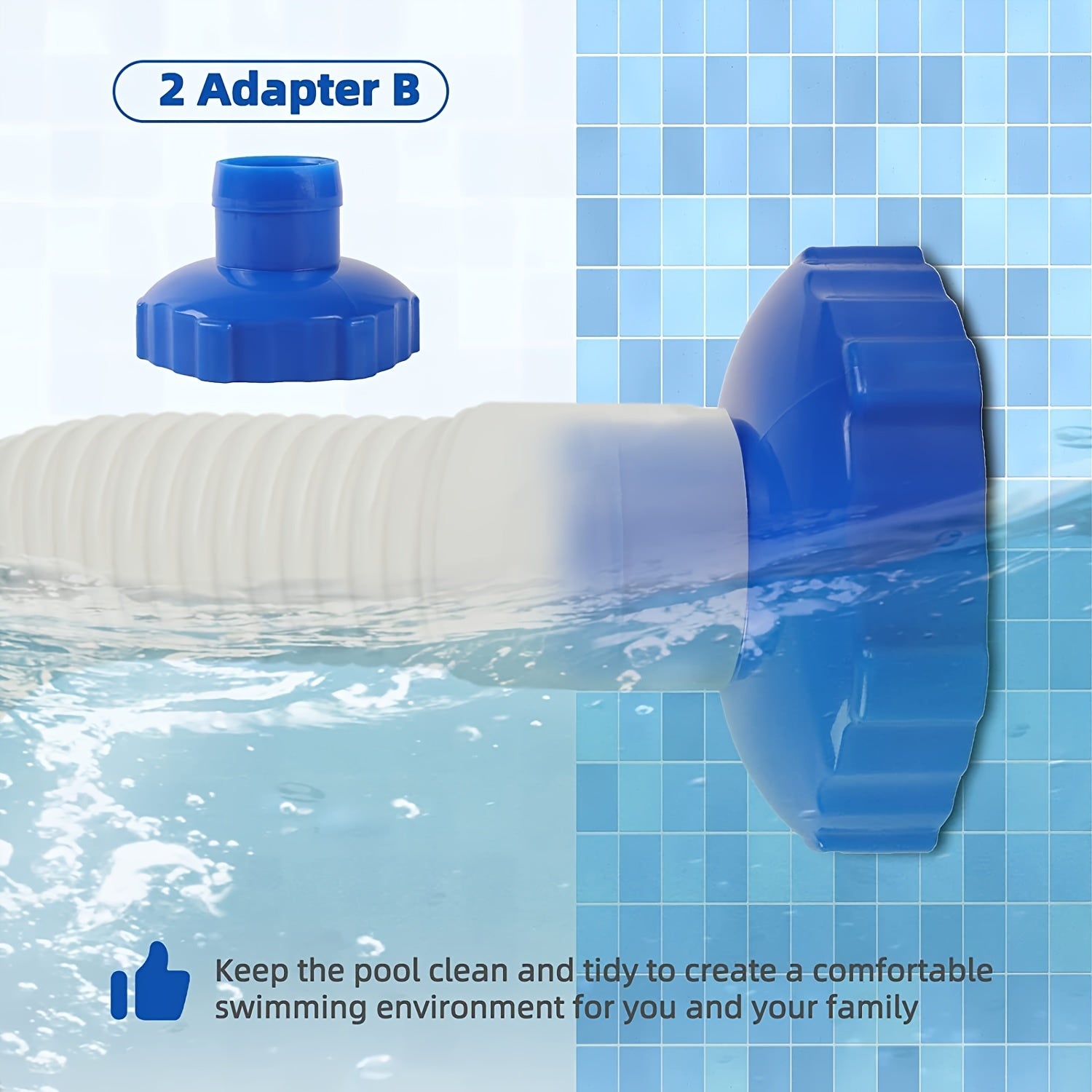 Aboveground Pool Skimmer Hose B Adapter 11238 Compatible With 28000E