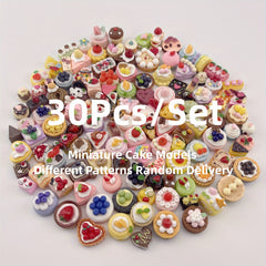 Mini Cakes Food Models Dollhouse Accessories Kids Toy