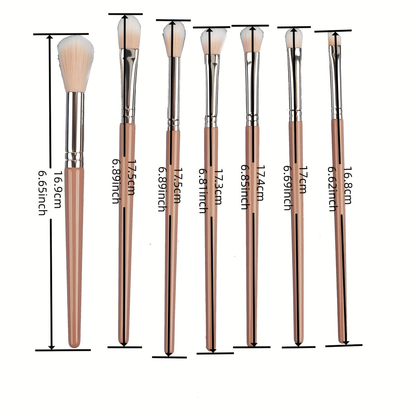 7 Pcs Makeup Brushes Set Professional Eyeshadow Cosmetic Make Up Tool