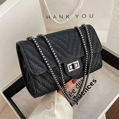 Diamond Chain Shoulder Bag Small Crossbody Handbag
