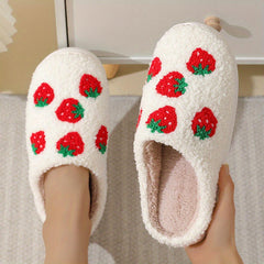 Plush Evil Eye Slippers Warm Fuzzy Indoor Shoes Cozy Bedroom Slippers