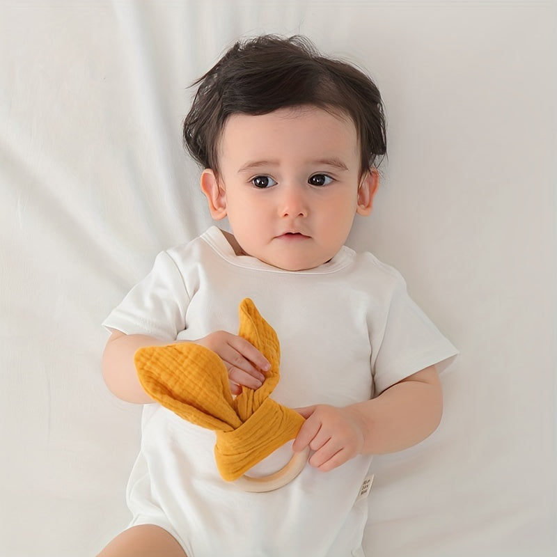 Baby Comfort Towel Doll Plush Rabbit Ear Shape Suitable for 0-3 Years Old