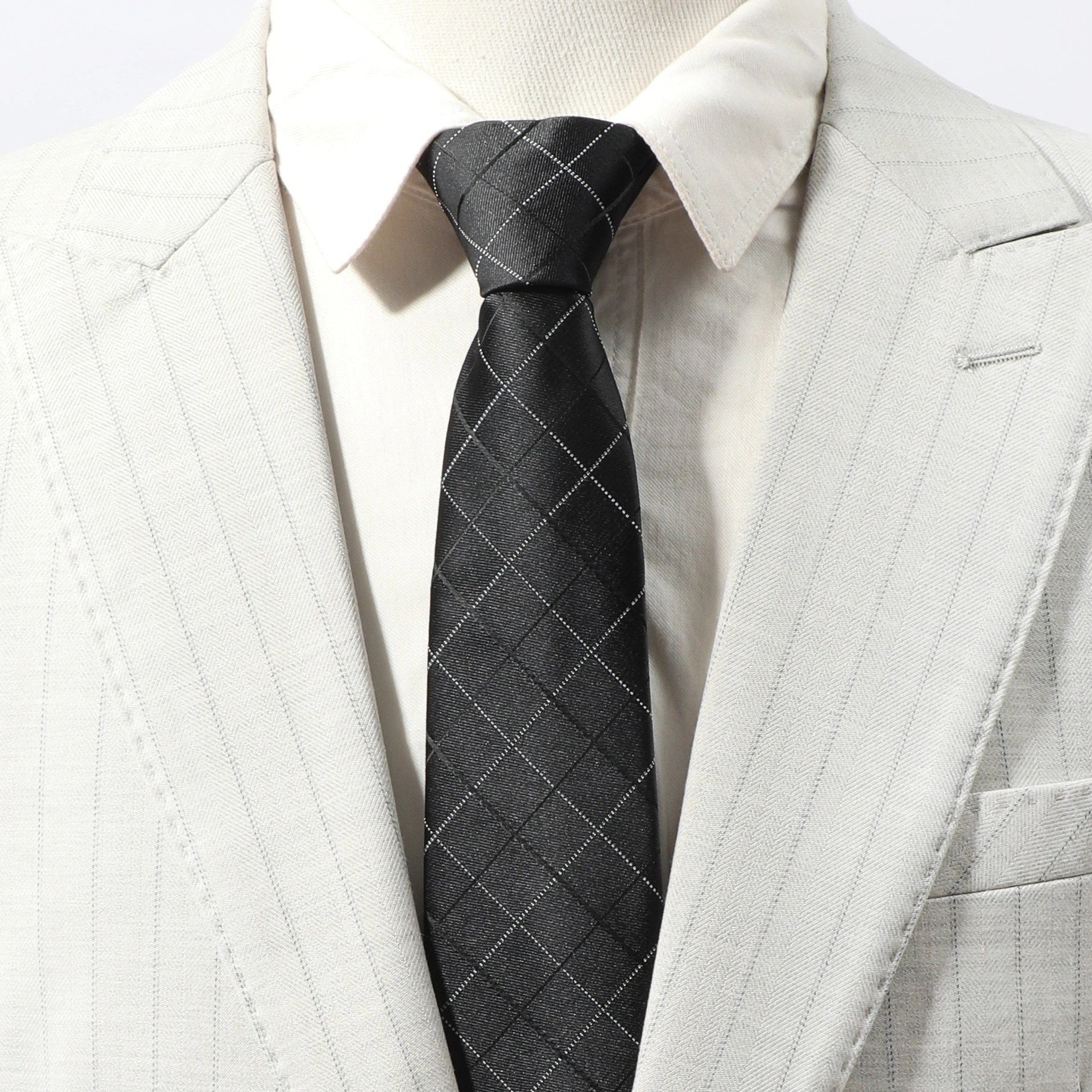 Men's Lazy Zipper Easy Pull Business Tie