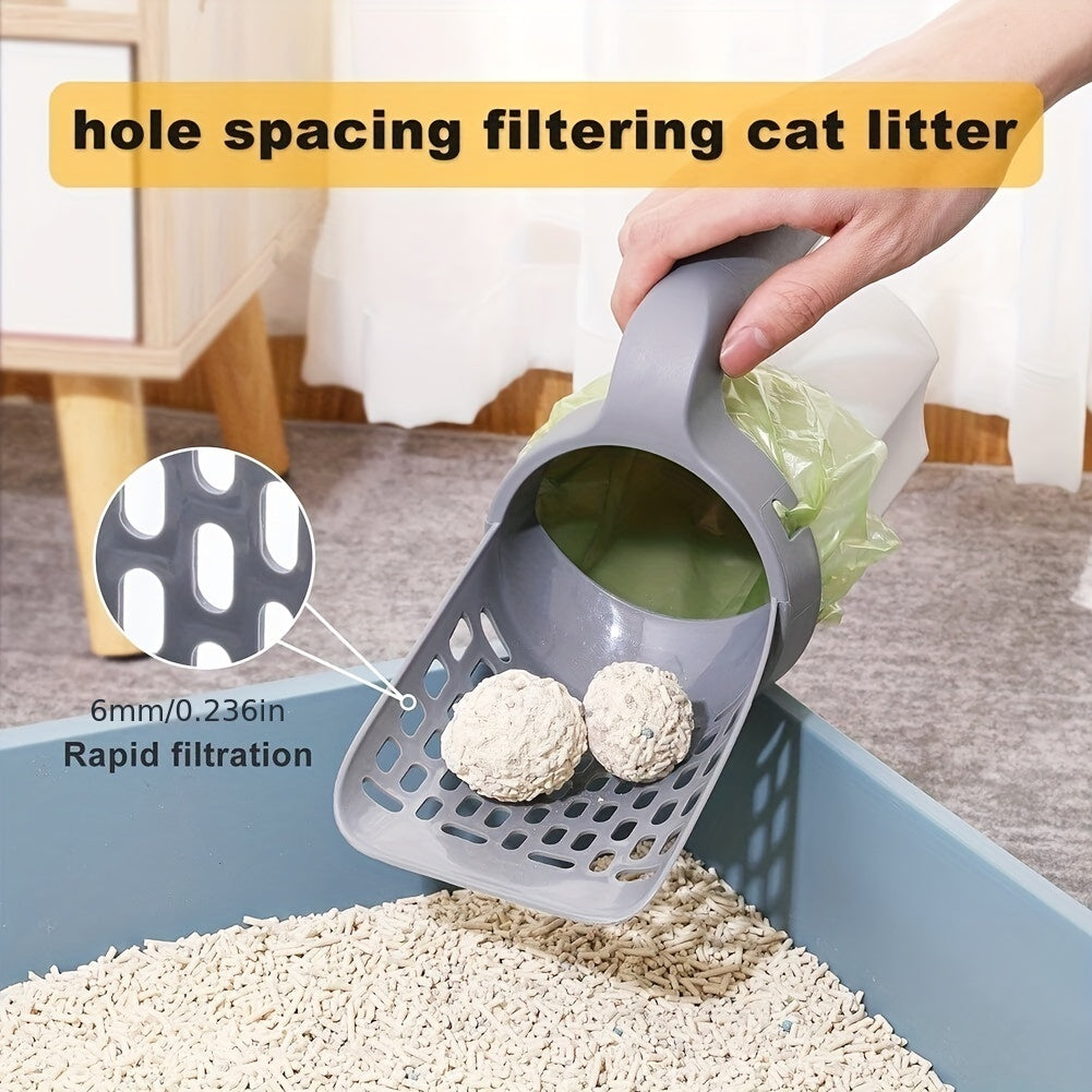 120pcs Pet Poop Bags with Cat Litter Scoop