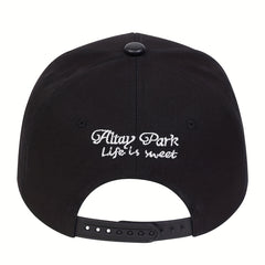 Men's Cartoon Embroidered Flat Brim Hat