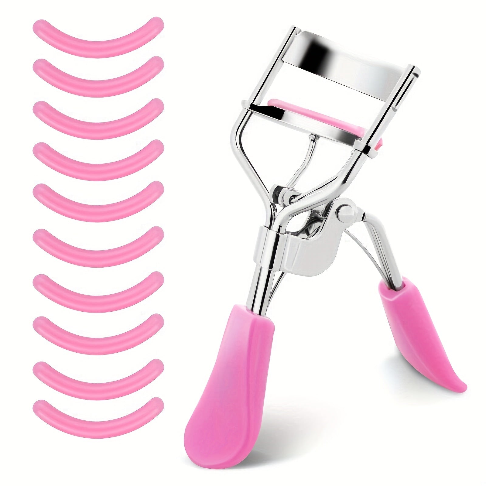 Professional Eyelash Curler Kit with 10 Replacement Pads